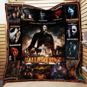 Halloween Horror Movie Quilt Blanket  Quilt